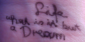 Mein Lieblingszitat (es stammt aus Alice im Wunderland... was für ein Wunder).