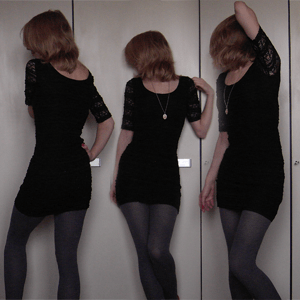 Tag 73: Kleid H&M, Strumpfhose C&A, Alicekettenanhänger Discosweets Accessorize