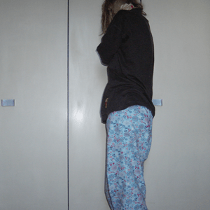 Tag 74: T-shirt unbekannt, Schlafanzughose Hunkemöller (Tag dank Krankheit im Bett verbracht -_-)