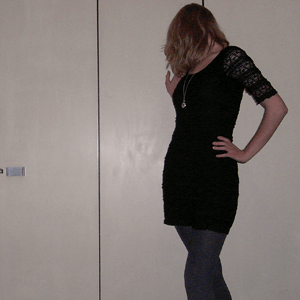 Tag 116: Kleid H&M, Strumpfhose unbekannt, Kette Erbstück