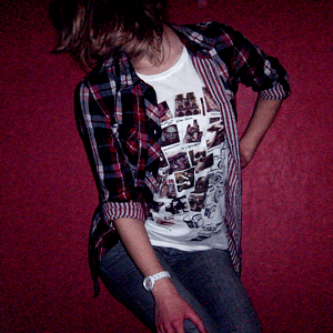 Tag 169: Bluse H&M, T-shirt Gina Tricot, Jeans Mister*Lady, Uhr Fossil