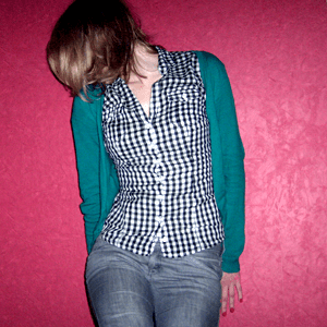 Tag 173: Strickjacke und Bluse H&M, Jeans Mister*Lady