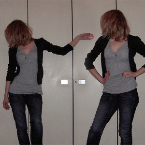 Tag 209: Strickjacke Pimkie, T-shirt und Jeans Mister*Lady, Kette Kool Kat Kustom