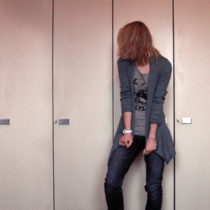 Tag 212: Strickjacke H&M, T-shirt Review, Jeans Mister*Lady, Armbanduhr Fossil