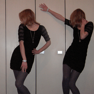 Tag 237: Kleid H&M, Strumpfhose C&A, Uhr Fossil, Kette SIX
