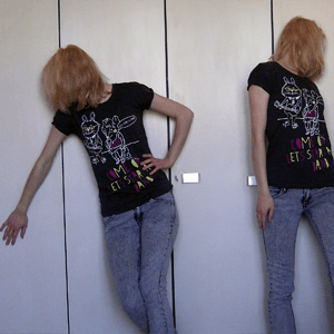 Tag 262 (24.03.2011): T-shirt Gina Tricot, Jeans H&M