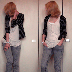 Tag 273 (04.04.2011): Kleidung H&M, Uhr Fossil