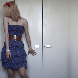 Tag 291: Kleid und Gürtel Belcci, Uhr Fossil, Haarband Bastelgeschäft