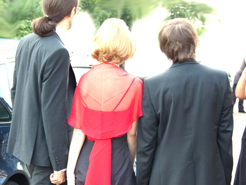 fünf Jahre - 15 2009: Abiball (von links: Freierfall, ich, Souli)