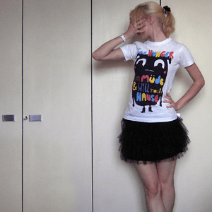 Tag 332: T-shirt Pretty Sucks, Rock H&M, Haarband H&M kids, Uhr Fossil