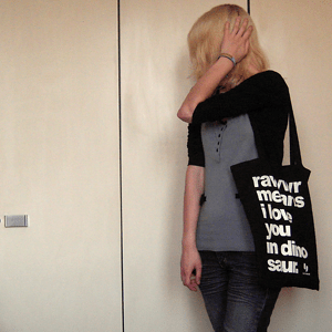 Tag 362: Strickjacke Pimkie, Oberteil H&M, Jeans Mister*Lady, Tasche Cute Monstr