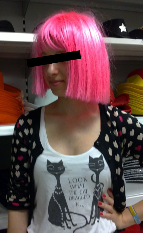 pinke Haare