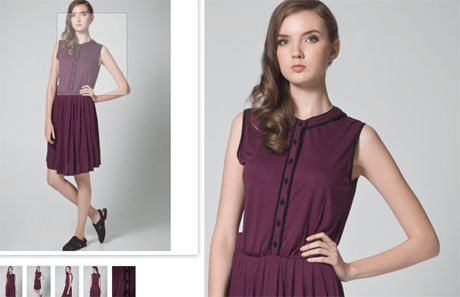 mint&berry Jerseykleid - aubergine (Picture by zalando.de)