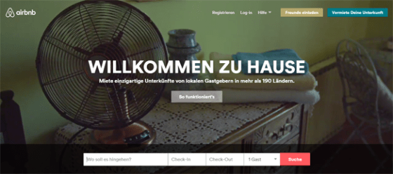 Airbnb als Alternative zum Hotel.