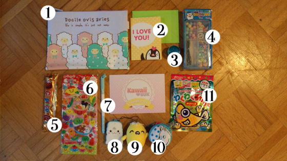 Das ist in der Oktober-Kawaiibox enthalten.