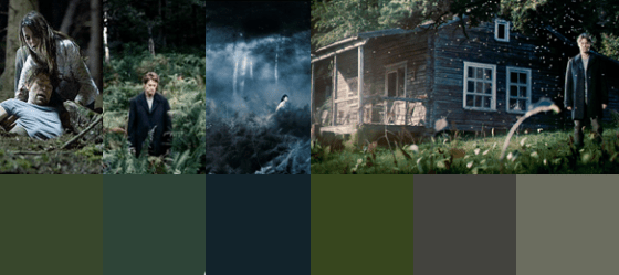 Grün- und Blautöne mit einem dunklen Graustich. Das ist Antichrist.