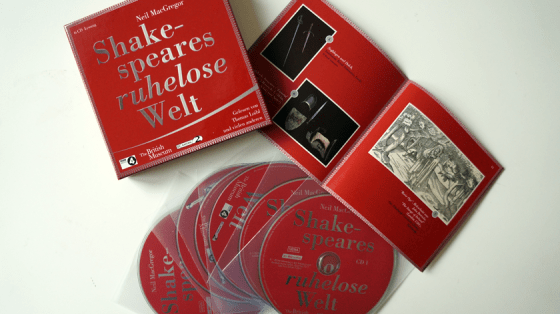 Shakespeares ruhelose Welt von Neil MacGregor erklärt auf sechs CD's Shakespeares Welt.
