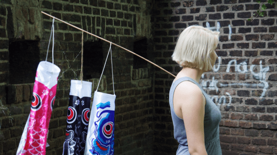 Mit Koiflaggen wird in Japan das Fest des Kindes gefeiert.