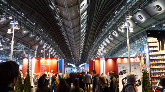 Später ist es auf der Frankfurter Buchmesse sehr viel voller.