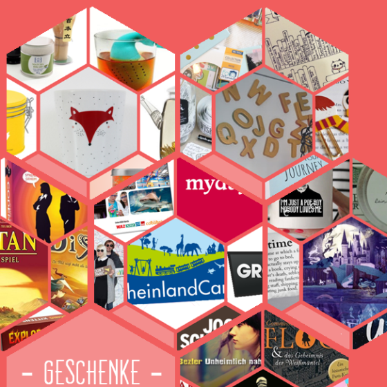 Weihnachtsgeschenkeideen: toller Tee, DIY-Projekte, Gesellschaftsspiele, Gutscheine, Buchgeschenke und Bücher.