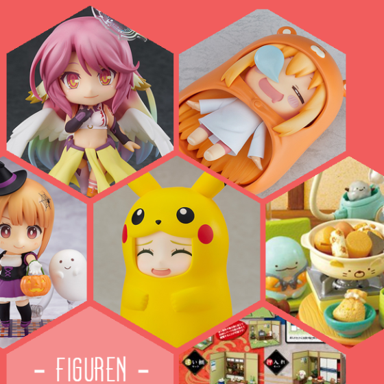 Zu meinen neuen Figuren gehören Nendoroids von Goodsmile und zwei Re-Ment Sets mit Sumikko Gurashi, No Game No Life, Umaru-Chan und Pikachu-Figuren.